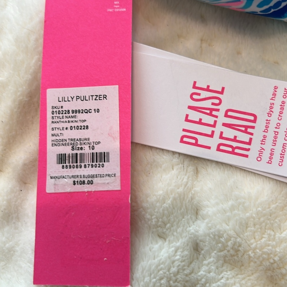 Lilly Pulitzer Rathia Bikini Top & Pico High Cut Bottom Swim in Hidden Treasure - Picture 6 of 11